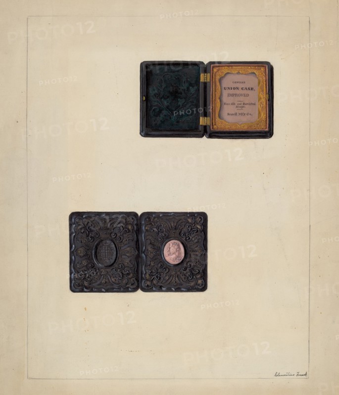 Carved Cameo in Daguerreotype Case, c. 1937.