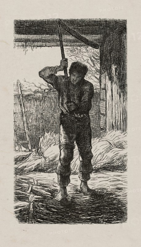 Thresher, 1853, after drawing made in 1852.