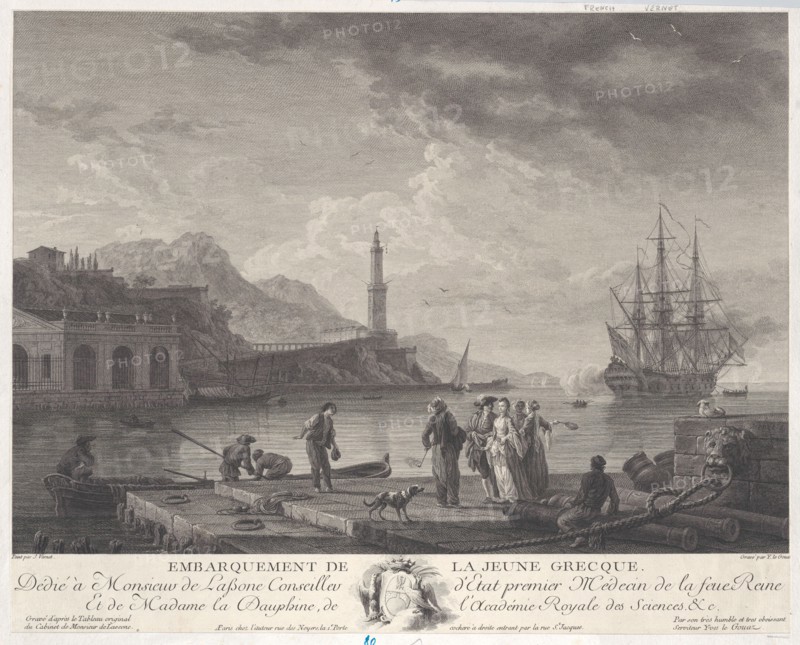Embarkation of the Young Greek, ca. 1771.