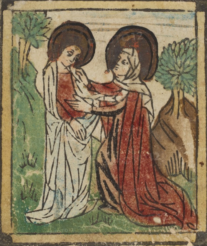 The Visitation (Schr. 59), 15th century.