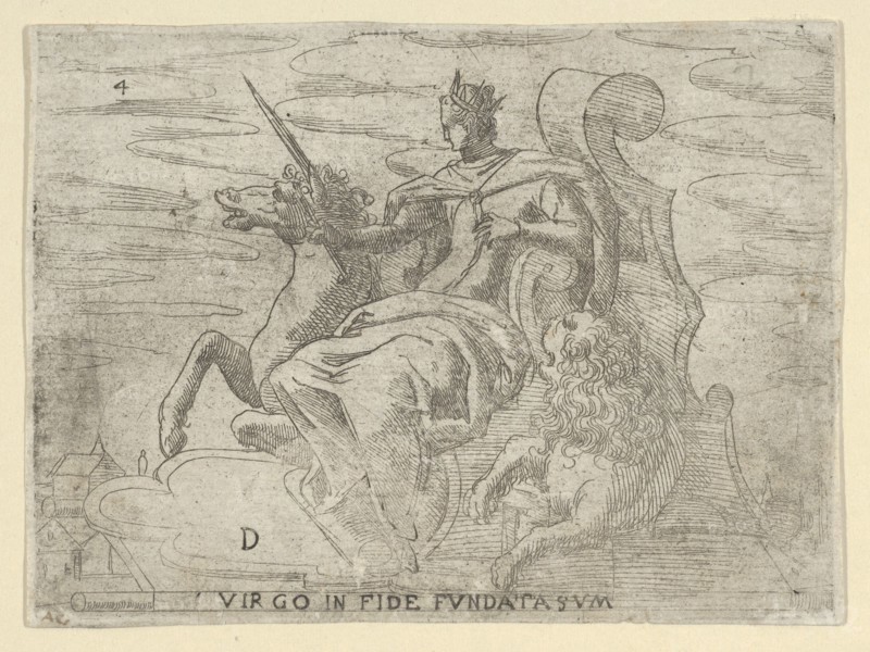 Virgo in Fide Fundata Sum, 16th century.