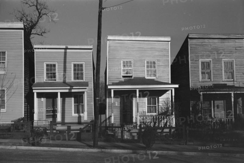 Frame houses. Fredericksburg, Virginia.