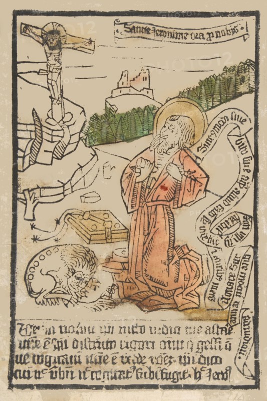 St. Jerome (Schr. 1551m), 15th century.