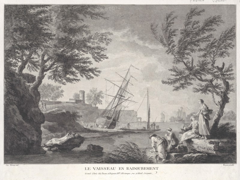 The Ship Being Repaired, ca. 1750-1800.
