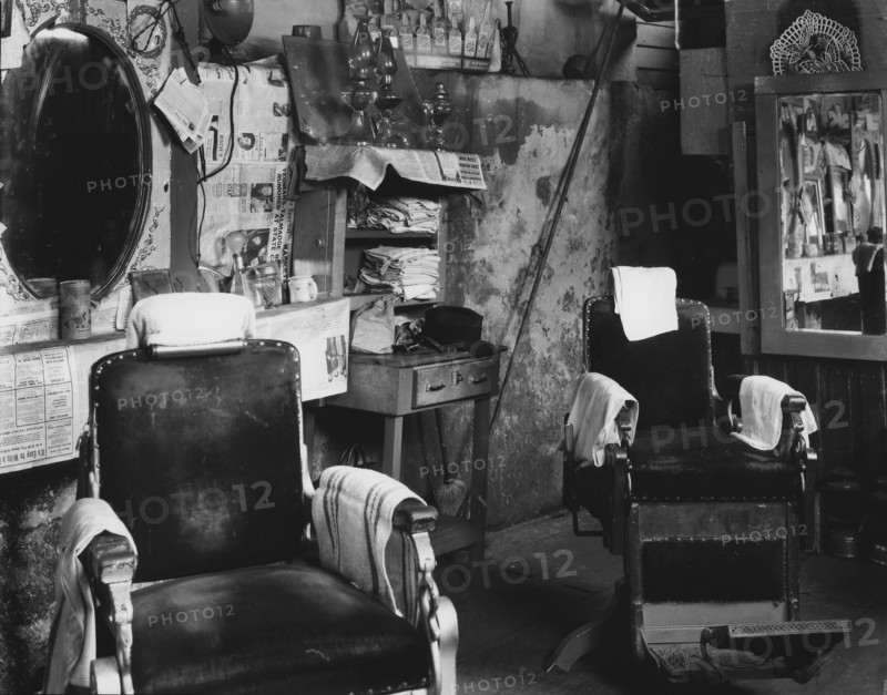 Negro barber shop. Atlanta, Georgia.