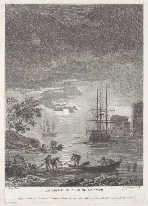 Fishing in the Moon Light, ca. 1771.
