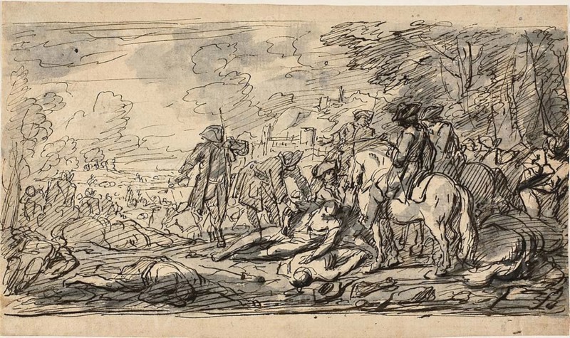 Cavalry Surveying the Wounded, n.d.