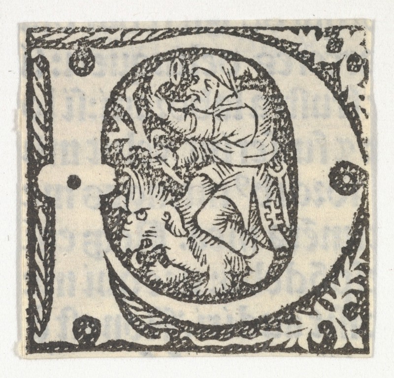 Decorated Roman alphabet, ca. 1499.