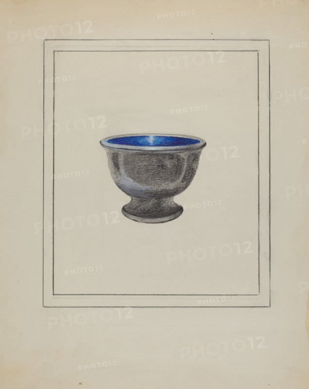 Pewter Salt or Sugar Bowl, c. 1936.
