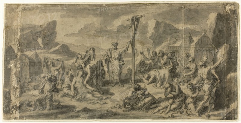 Moses and the Brazen Serpent, n.d. Creator: Francois Verdier.