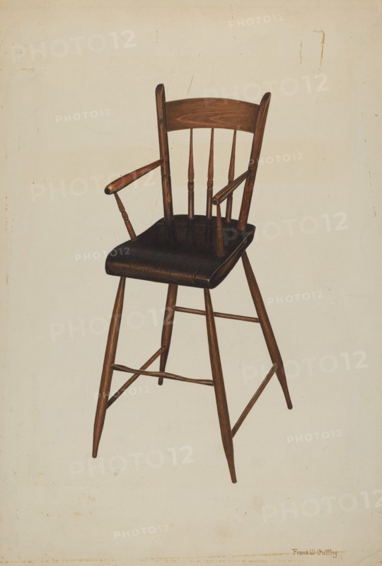 High Chair (for infants), c. 1938.