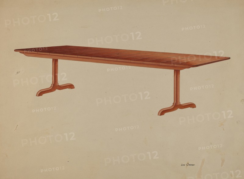 Shaker Refectory Table, c. 1939.