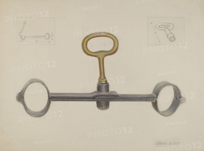 Handcuffs with One Key, c. 1936.