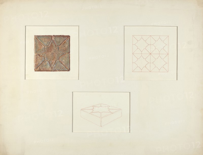 Brick Sidewalk Tiles, 1935/1942.