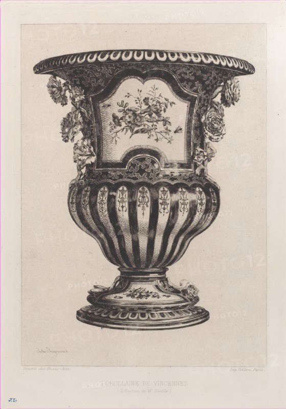Porcelain from Vincennes, 1862.