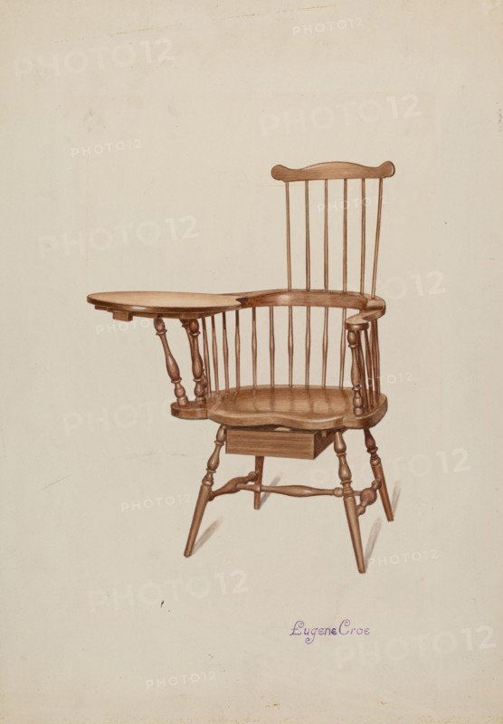 Windsor Desk Armchair, c. 1937.