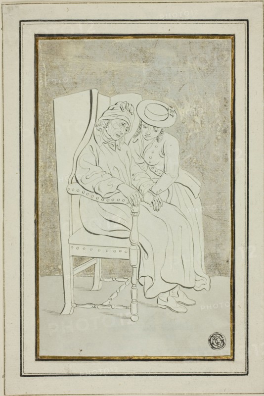Old Man with Young Woman, n.d.