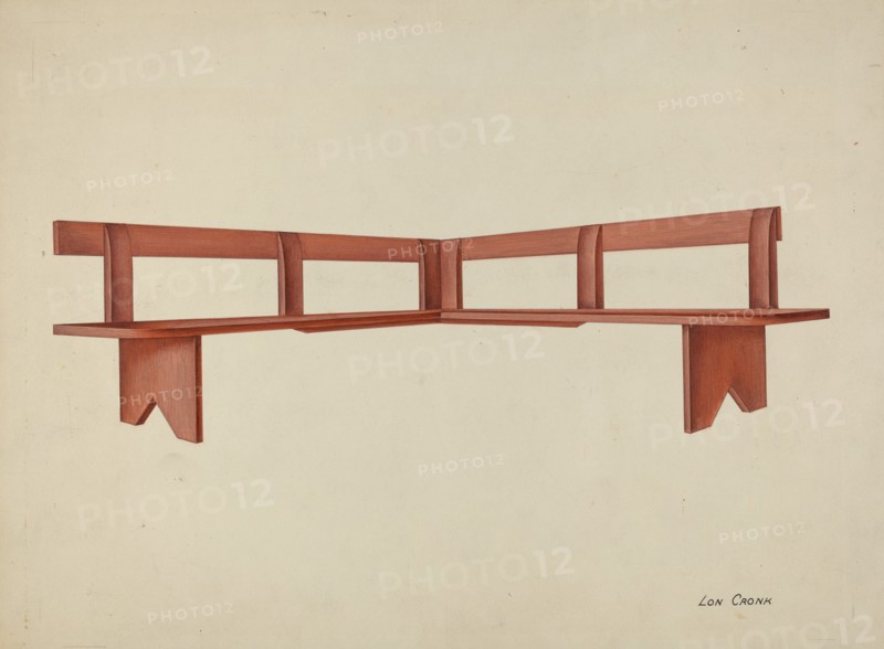 Shaker Porch Bench, 1935/1942.