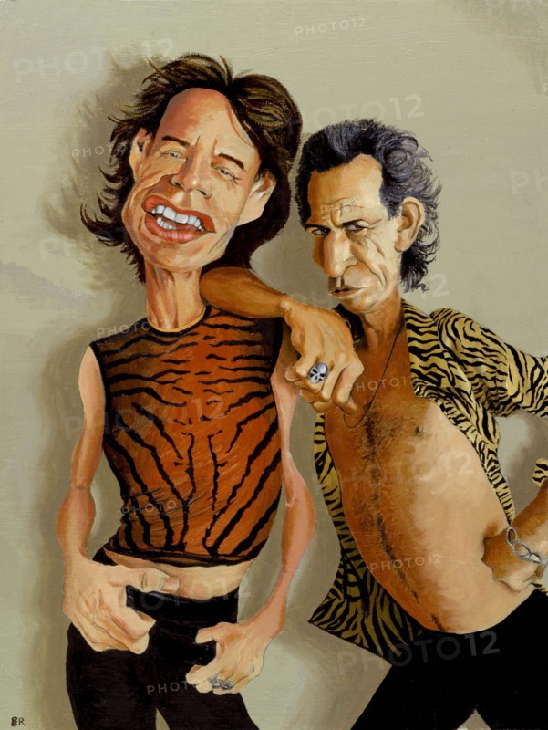Mick Jagger & Keith Richards.