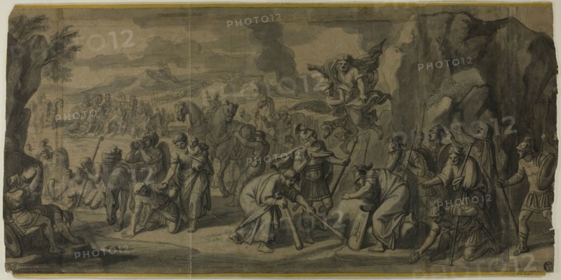 Moses Striking the Rock, n.d. Creator: Francois Verdier.