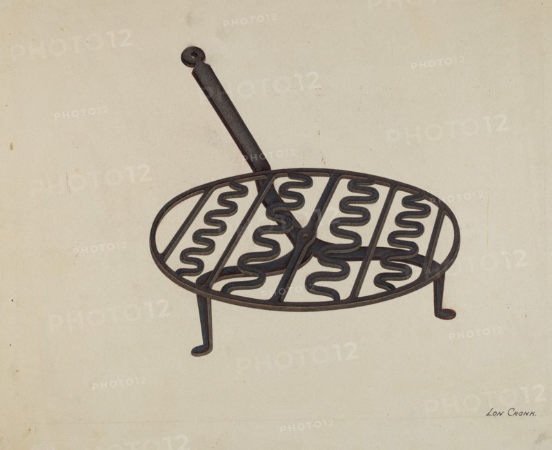 Wrought Iron Trivet, c. 1941.