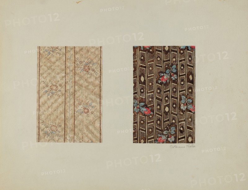 Chintzes from Quilt, c. 1938.