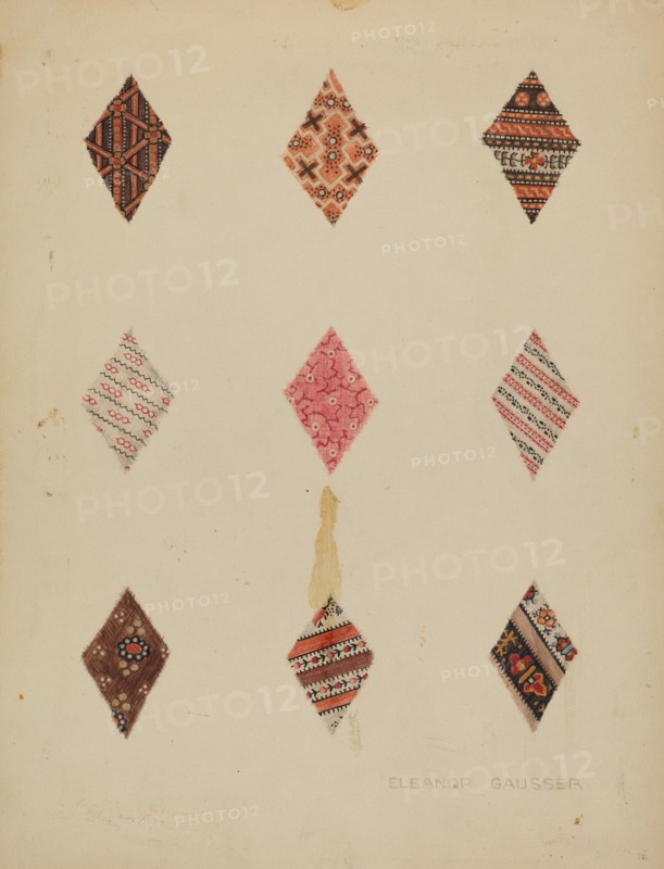 Patches from Quilt, c. 1937.