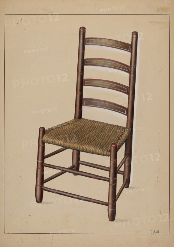 Ladder Back Chair, c. 1937.