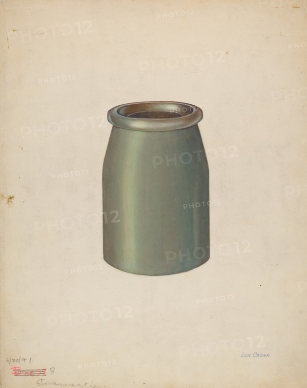 Stoneware Quart Jar, 1941.