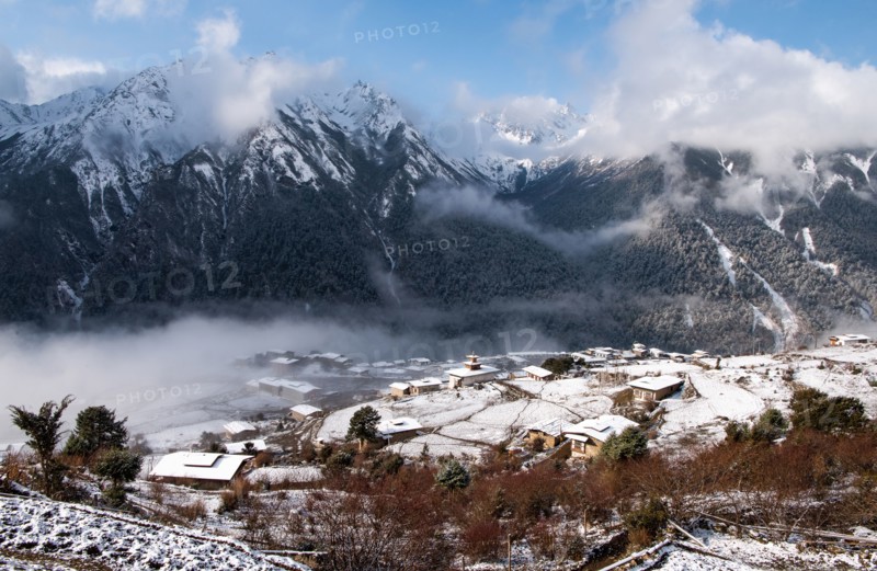 Village in the Himalayas.