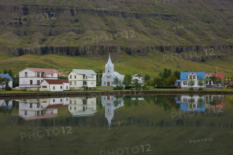 East Fjord Town, Iceland.