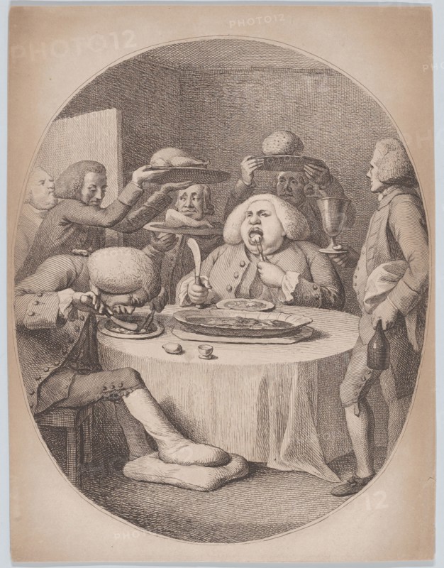 Les Gourmands, 1780-1820.