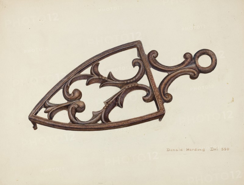 Flat Iron Stand, c. 1942.