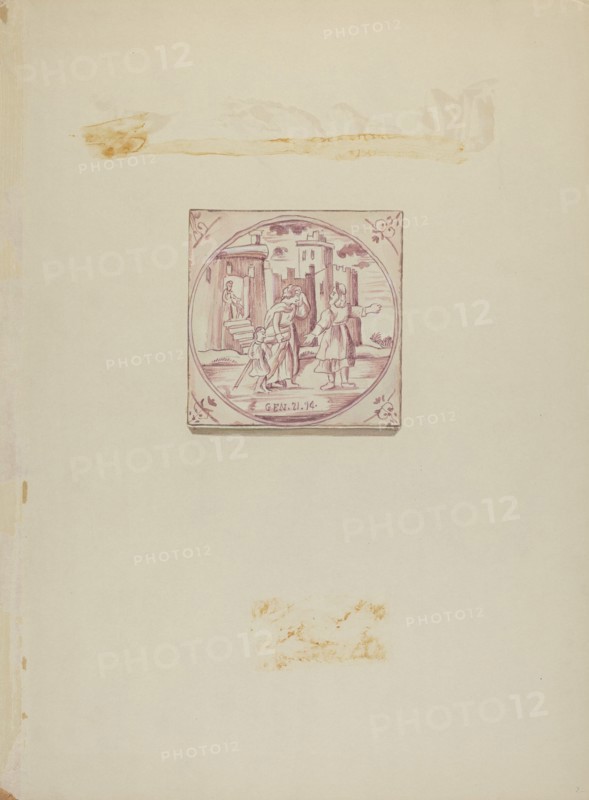 Fireplace Tile, c. 1936.