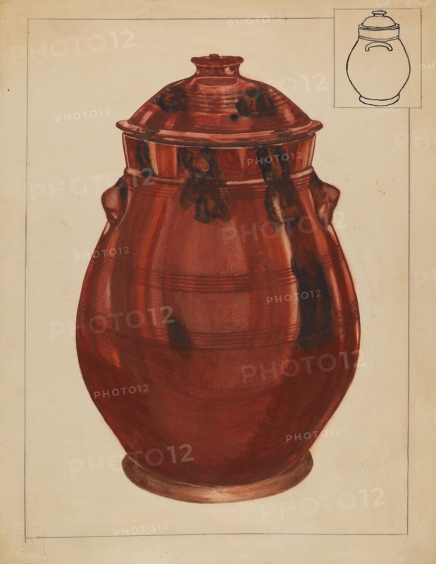 Jar with Cover, c. 1936.