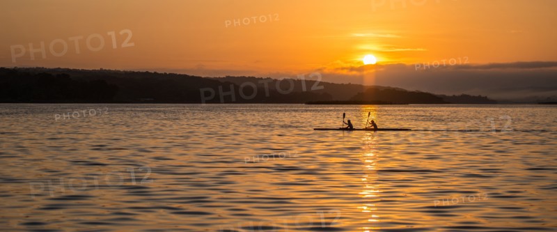 Rowing in the Sun Rise.