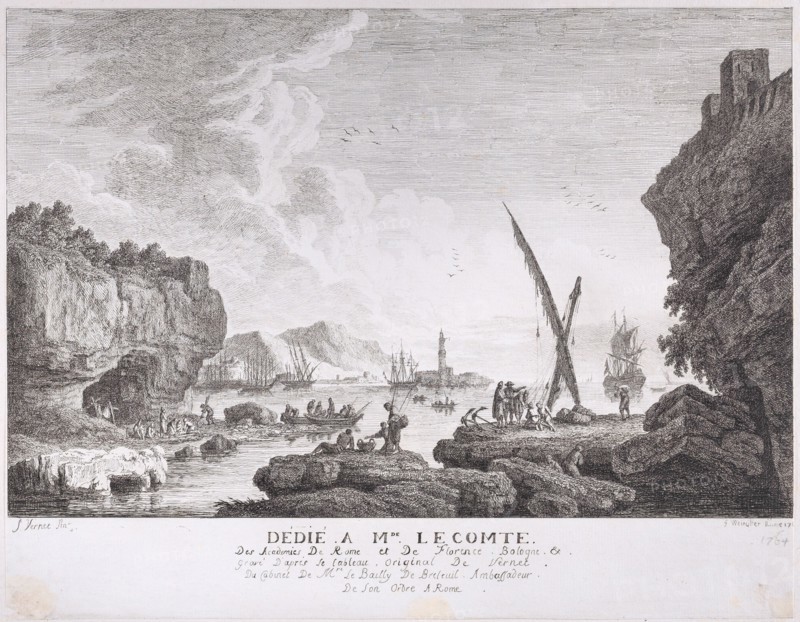 Harbor Scene, ca. 1764.