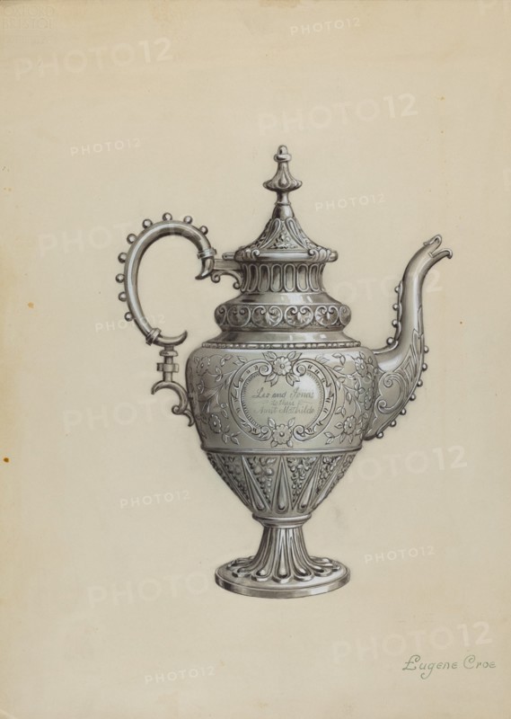 Silver Teapot, c. 1936.