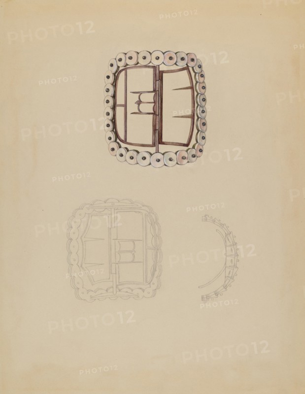 Shoe Buckle, c. 1937.