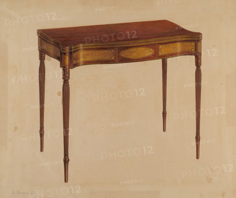 Card Table, c. 1939.
