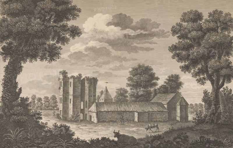 Ruins of the Ancient Archiepiscopal Palace at Otford in Kent, 1777-1790. Creator: John Bayly.