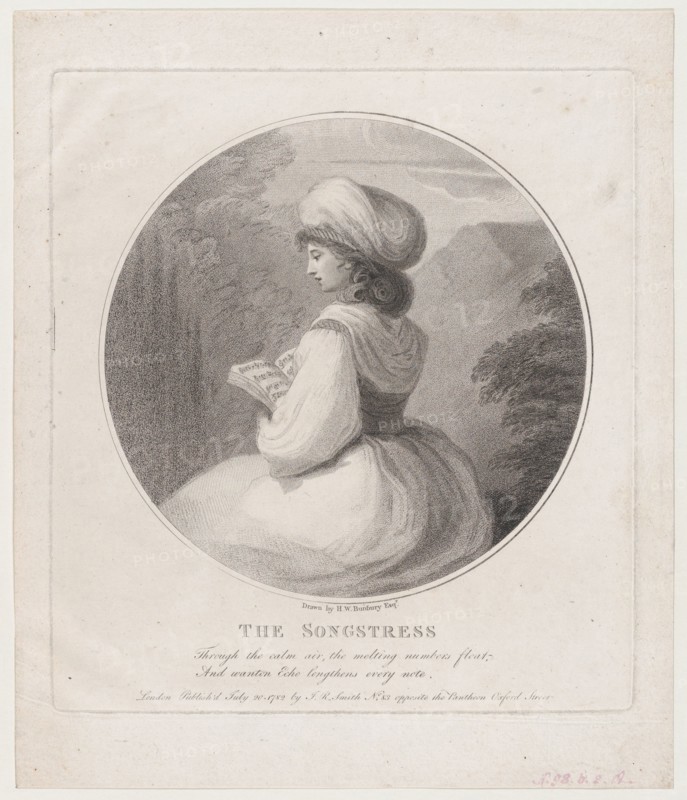 The Songstress, 1782. Creator: John Raphael Smith.