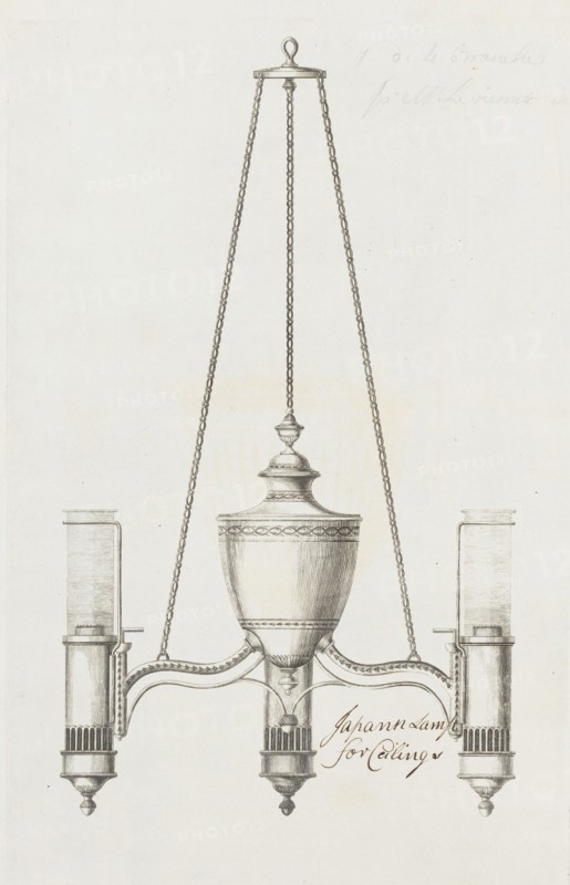 Japan lamp for ceiling, ca. 1790. Creator: Matthew Boulton.