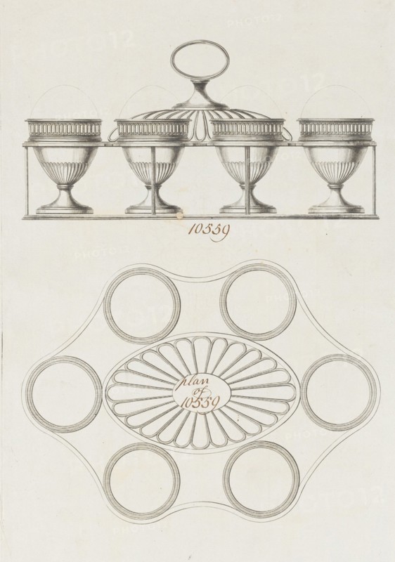 Egg Caddy, ca. 1790. Creator: Matthew Boulton.