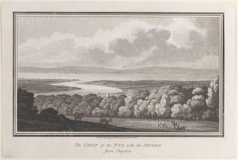 The Union of the Wye with the Severn from Chepstow, from "Remarks on a Tour to Wales", 1799. Creator: John Hill.