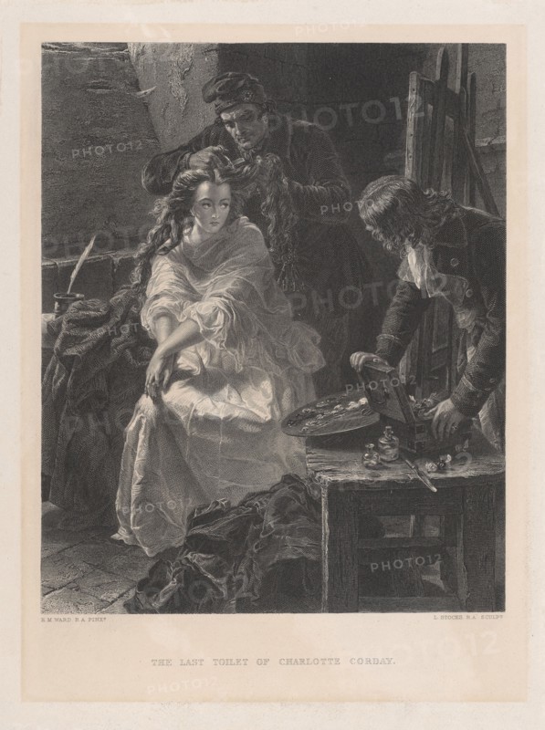 The Last Toilet of Charlotte Corday, after 1863. Creator: Lumb Stocks.