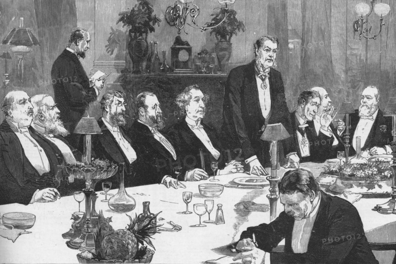 'Banquet to the Right Hon Sir John MacDonald, Prime Minister of Canada', 1886. Creator: Unknown.