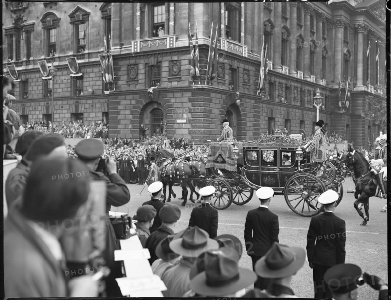 Coronation of Queen Elizabeth II, Parliament Square, City of Westminster, London, 1953. Creator: Ministry of Works.