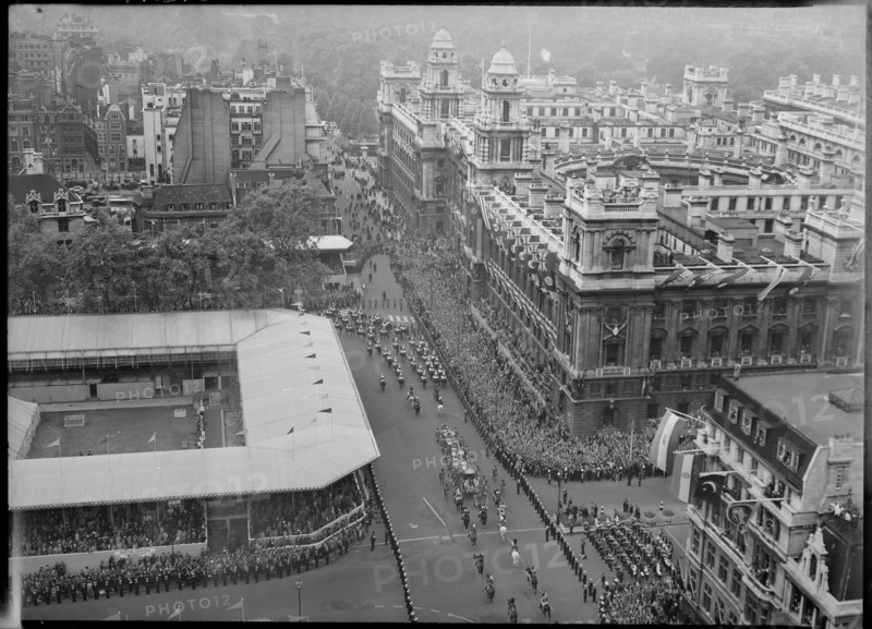 Coronation of Queen Elizabeth II, Parliament Square, City of Westminster, London, 1953. Creator: Ministry of Works.