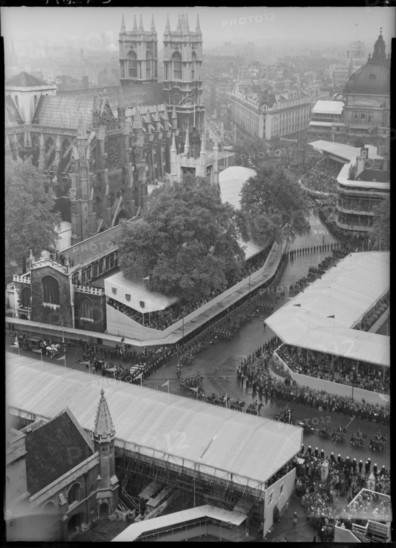 Coronation of Queen Elizabeth II, Parliament Square, City of Westminster, London, 1953. Creator: Ministry of Works.